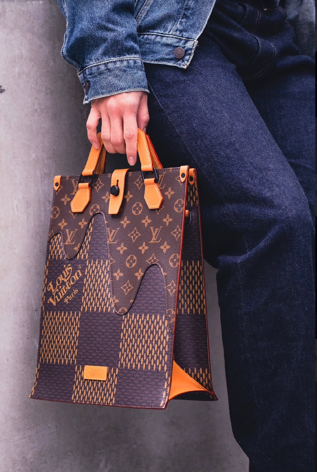 Louis Vuitton NIGO Virgil Mini Tote Shoulder Bag N40355 Monogram